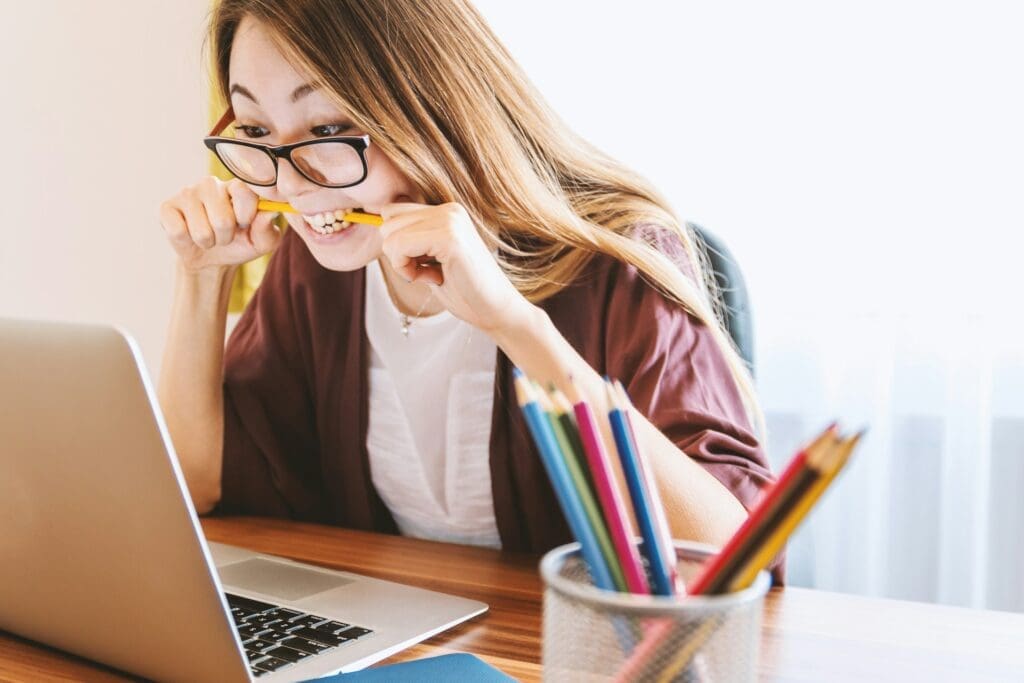 Stressed employee looking for stress management